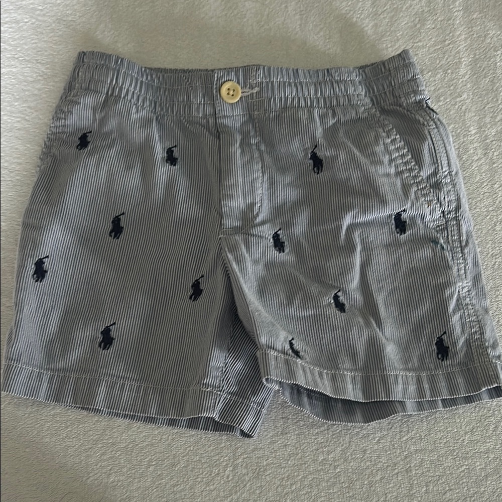 Polo by Ralph Lauren Men's Gray Striped Shorts